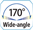 170&deg; Wide-angle